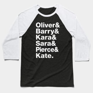 Arrowverse List Baseball T-Shirt